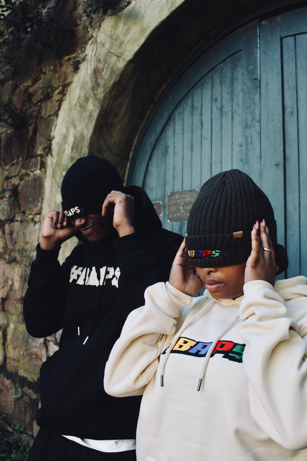 #BAPS Hoodie - Modern Logo - Beige