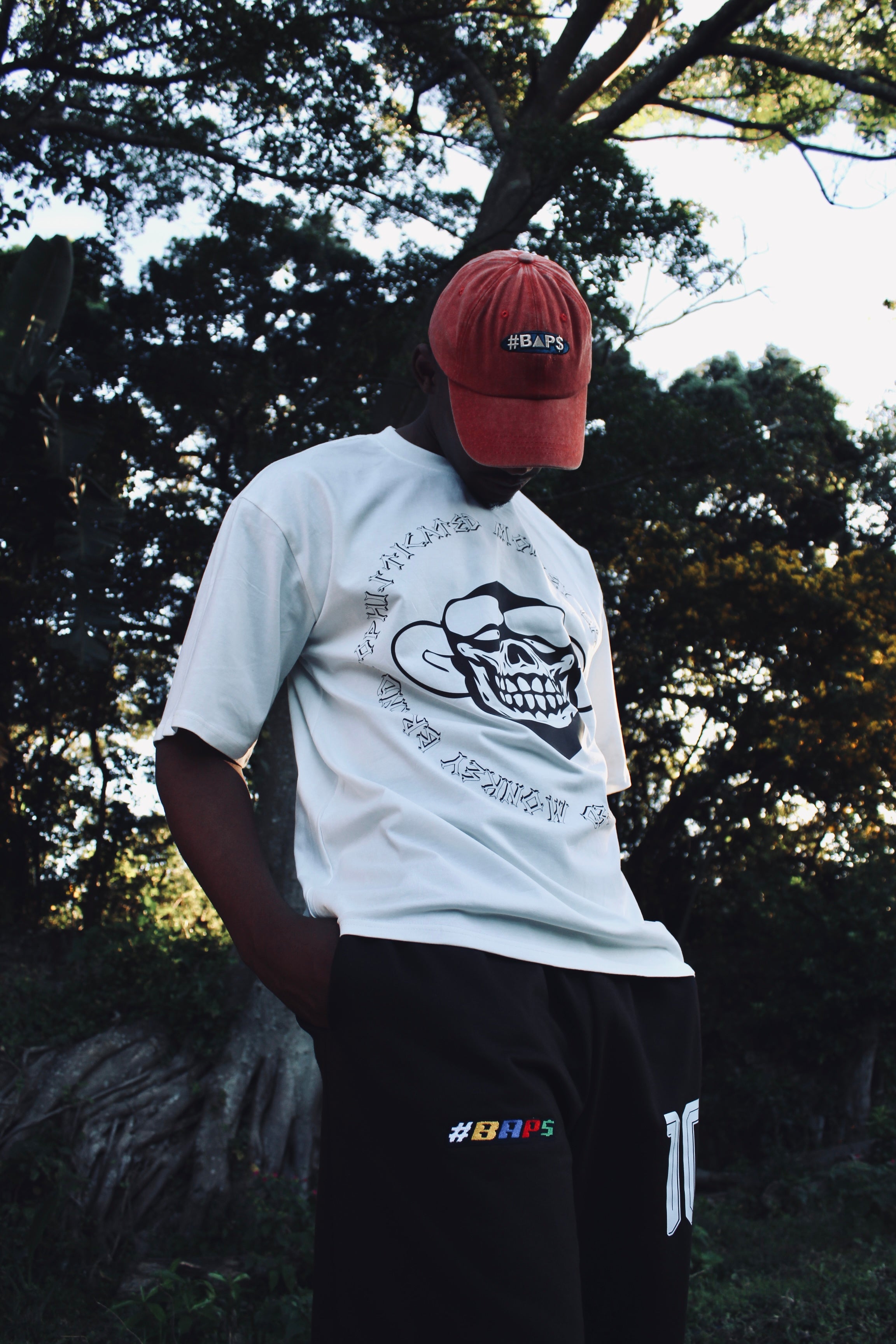 #BAPS T-Shirt - #BAP$ Sophisticated Monkey - White