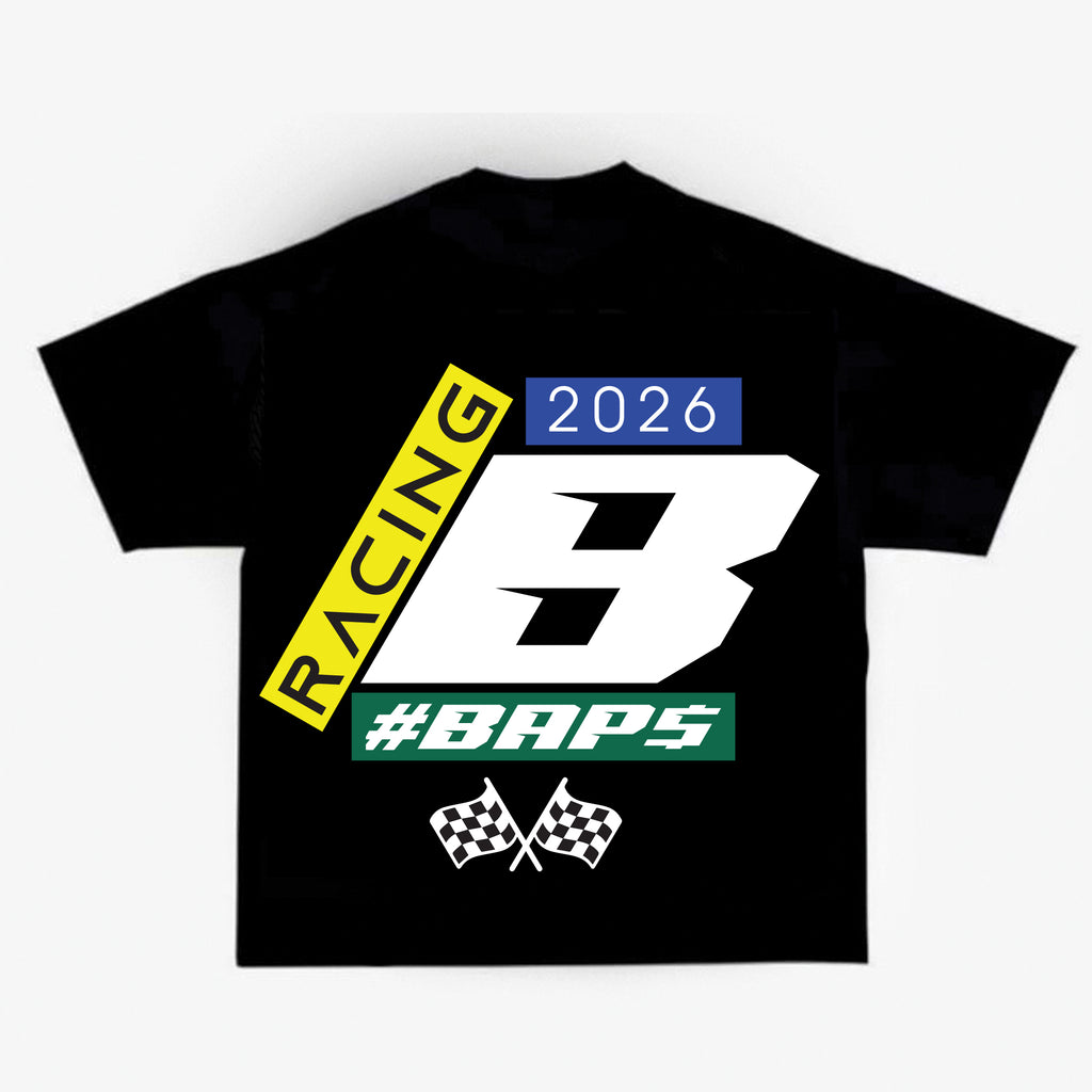 #BAPS T-Shirt - #BAP$ Racing - Black
