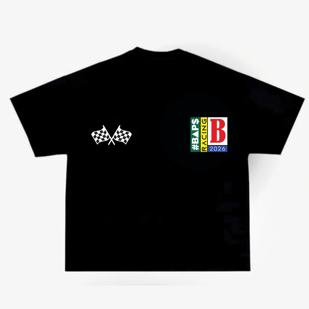 #BAPS T-Shirt - #BAP$ Racing - Black