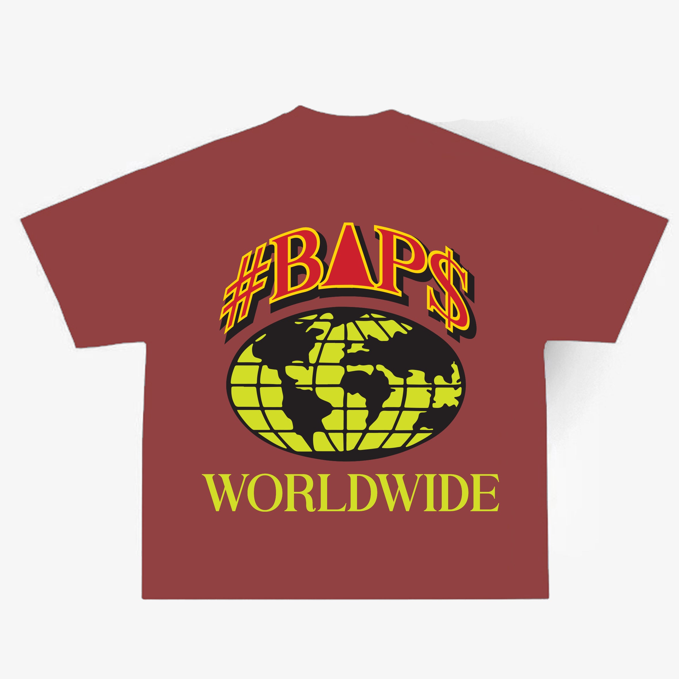 #BAPS T-Shirt - #BAP$ Worldwide - Brown