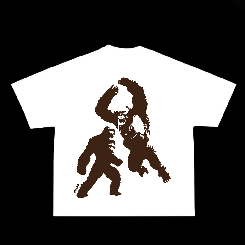 #BAPS T-Shirt - #BAP$ Sophisticated Monkey - White