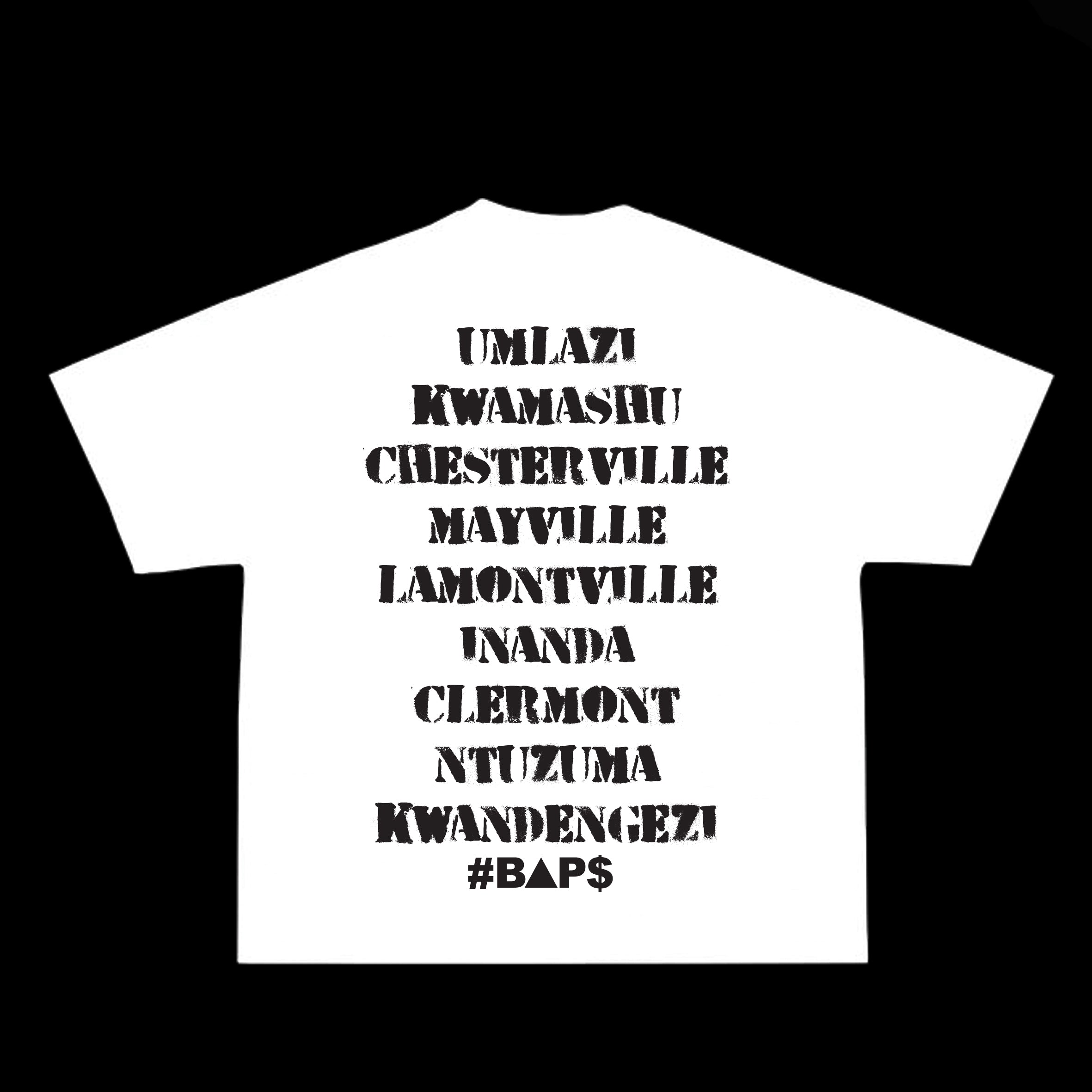 #BAPS T-Shirt - Sho Case Bolova - White