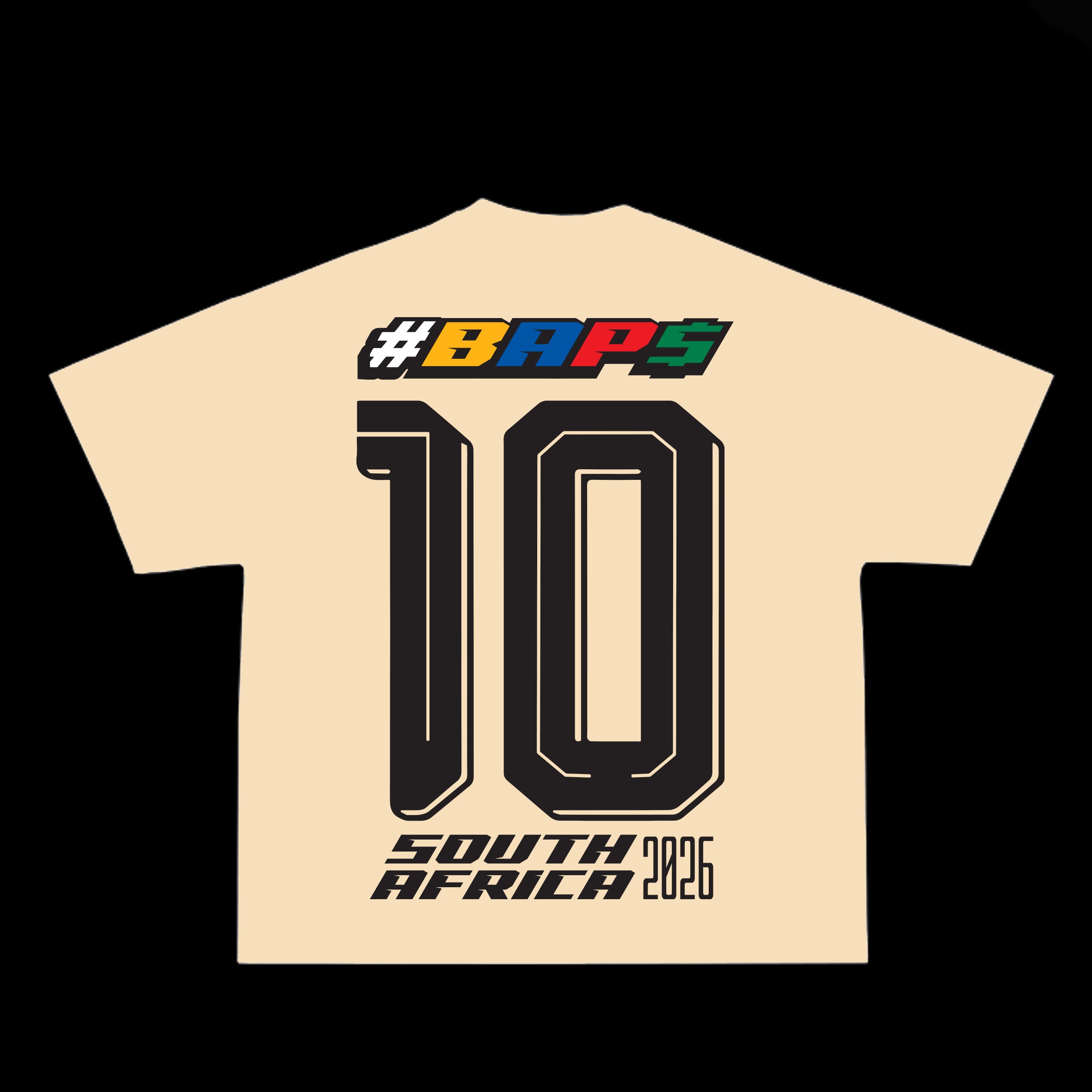 #BAPS T-Shirt - Bafana South Africa - Beige