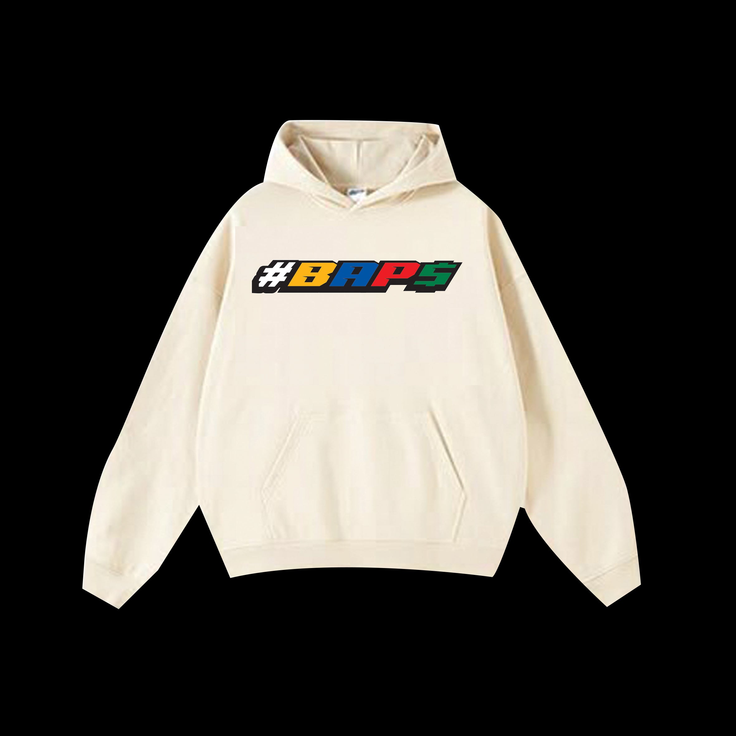 #BAPS Hoodie - Modern Logo - Beige