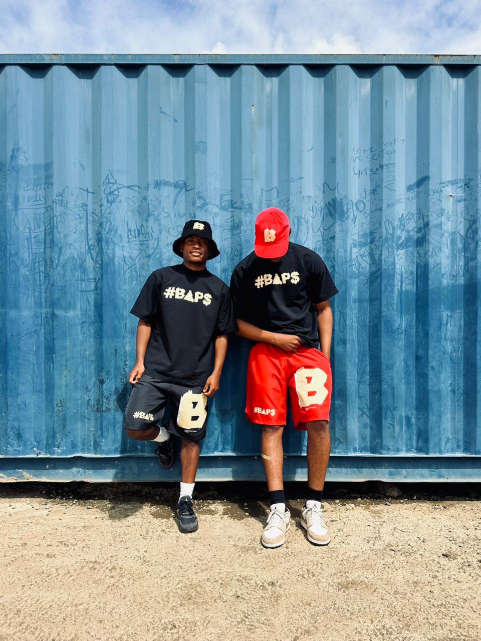 #BAP$ B - Shorts- Red